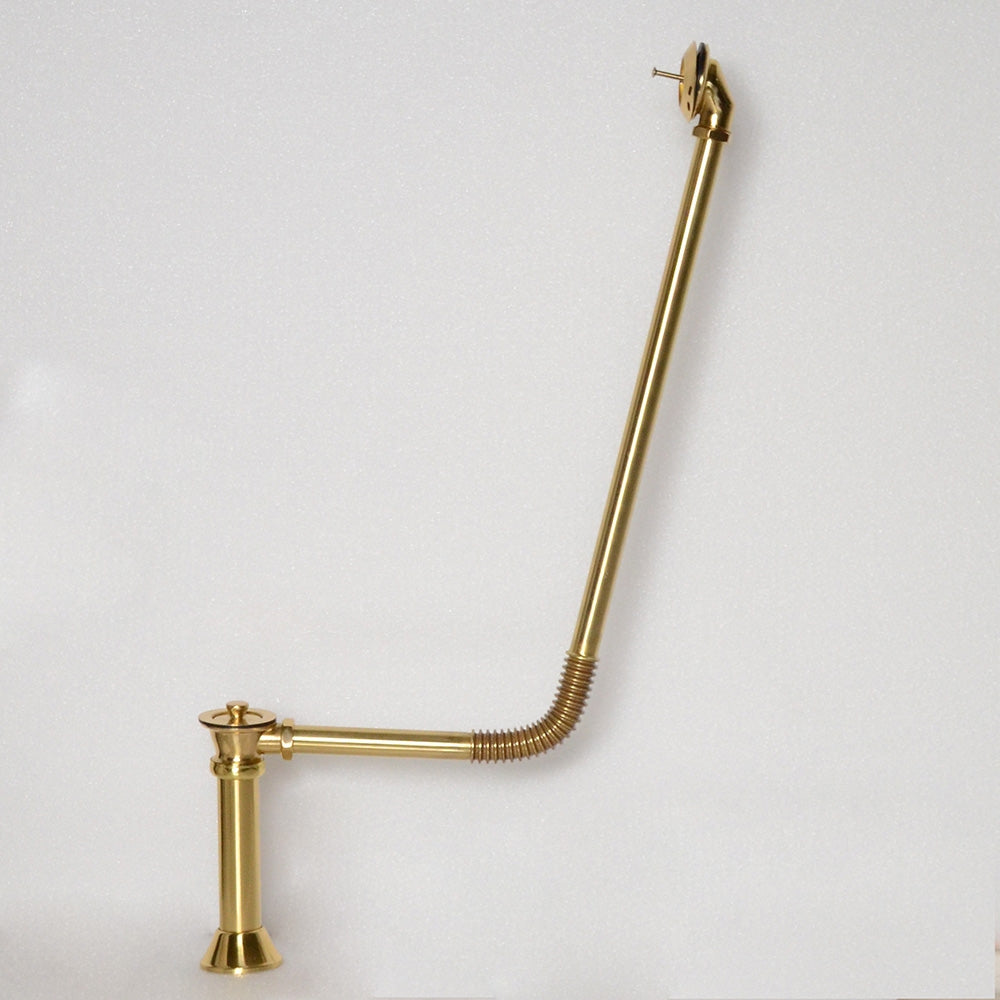 BW04BB Victorian Drain with Lift Off Brass Stopper in Brushed