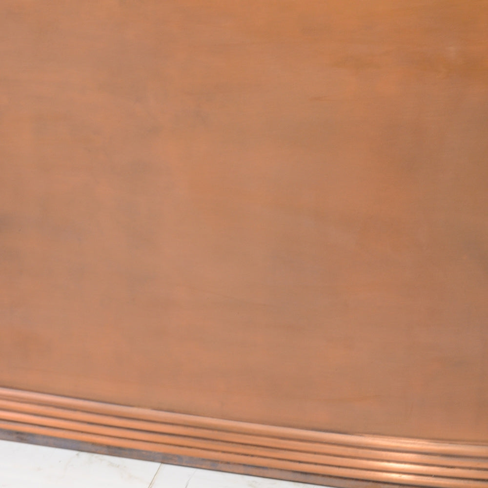 “SanSiro Aquitaine67LASoak” 67" x 31.5" French Bateau with “Light Aged” Solid Copper Exterior and Thick CoreAcryl Interior Shell