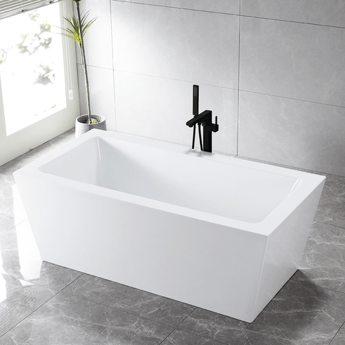 Asti59E Air Spa bathtub with a modern black faucet