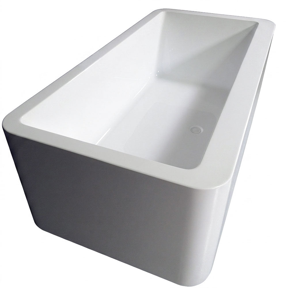 79" x 40" Large Freestanding Tub “SanSiro Classique 79C” Foam Insulated Reinforced Acrylic