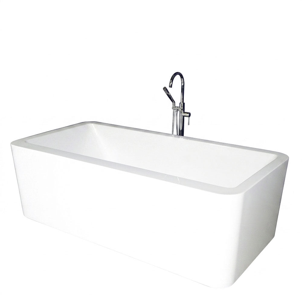 79" x 40" Large Freestanding Tub “SanSiro Classique 79C” Foam Insulated Reinforced Acrylic