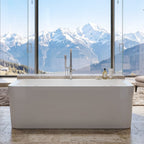 79" x 40" Large Microbubble Tub “SanSiro Classique 79MB” Reinforced Acrylic
