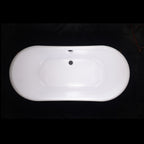 “Calypso Pisces67UGLSK” 67" x 32"  French Bateau Skirted Bathtub with “Umber Washed Gold Leaf” Exterior Finish