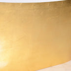 “LuxWide Calypso-UGLBTSK73” 73"  French Bateau Skirted Bathtub with “Umber Washed Gold Leaf” Exterior Finish