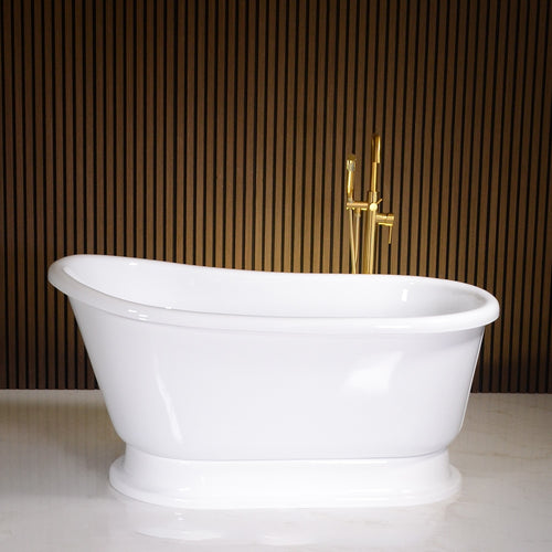 54" x 33" Pedestal Tub “Calypso Iris 54WHPD” CoreAcryl Acrylic