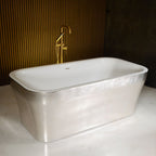 Air Jetted Tub - Freestanding 67"x35" SanSiro Eclipse67CAJ Heated Air