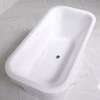 Air Jetted Tub - Freestanding 67"x35" SanSiro Eclipse67CAJ Heated Air