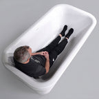 Air Jetted Tub - Freestanding 67"x35" SanSiro Eclipse67CAJ Heated Air