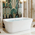 67" x 35" Microbubble Tub “SanSiro Eclipse Silk Plus Air 67MB” Reinforced Acrylic