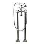 “HLBT67FPK All Inclusive” 67" Hotel Collection  Heavy Duty Double Skin Acrylic French Bateau Clawfoot Tub and Faucet Package