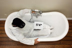 “HLDS59FPK All Inclusive” 59" Hotel Collection  Heavy Duty Double Skin Acrylic Double Slipper Clawfoot Tub and Faucet Package