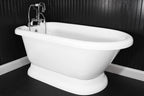 “HLFLPD56” 56" Hotel Collection CoreAcryl Acrylic Pedestal Tub with Base