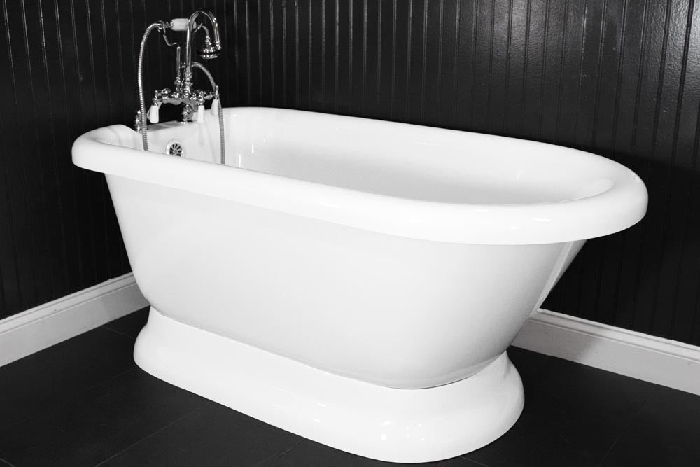 “HLFLPD56” 56" Hotel Collection CoreAcryl Acrylic Pedestal Tub with Base