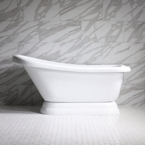 SanSiro HLSLPD57, 57-inch pedestal tub