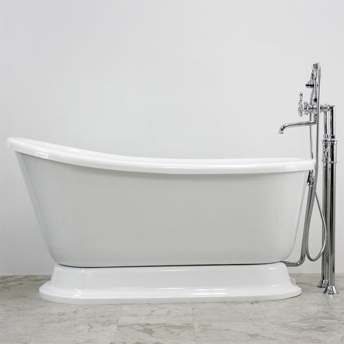 58" Pedestal Tub “SanSiro HLSWPD58” CoreAcryl Acrylic