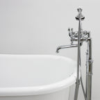 “HLSWPD58” 58" Hotel Collection CoreAcryl Acrylic Swedish Slipper Pedestal Tub with Base
