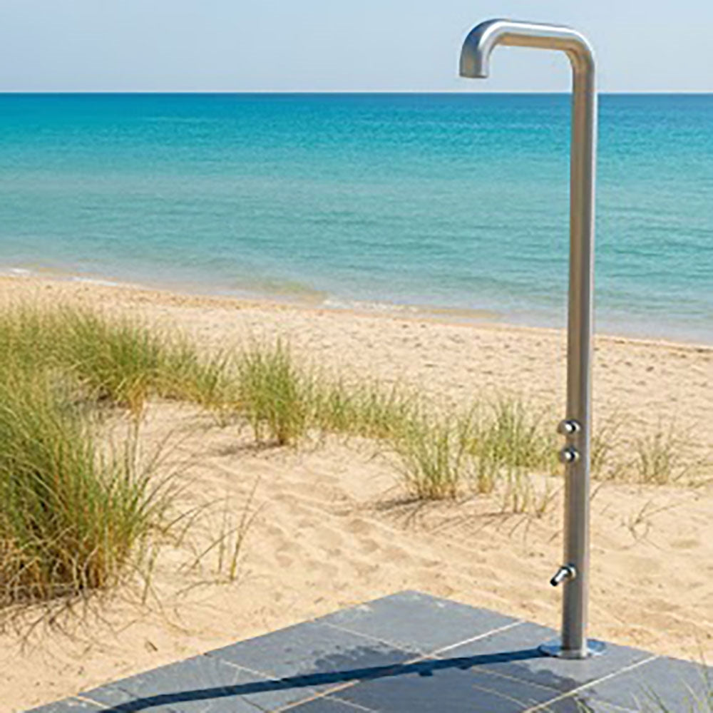 “Nautilus” 316 Stainless Steel Freestanding Outdoor or Indoor Shower