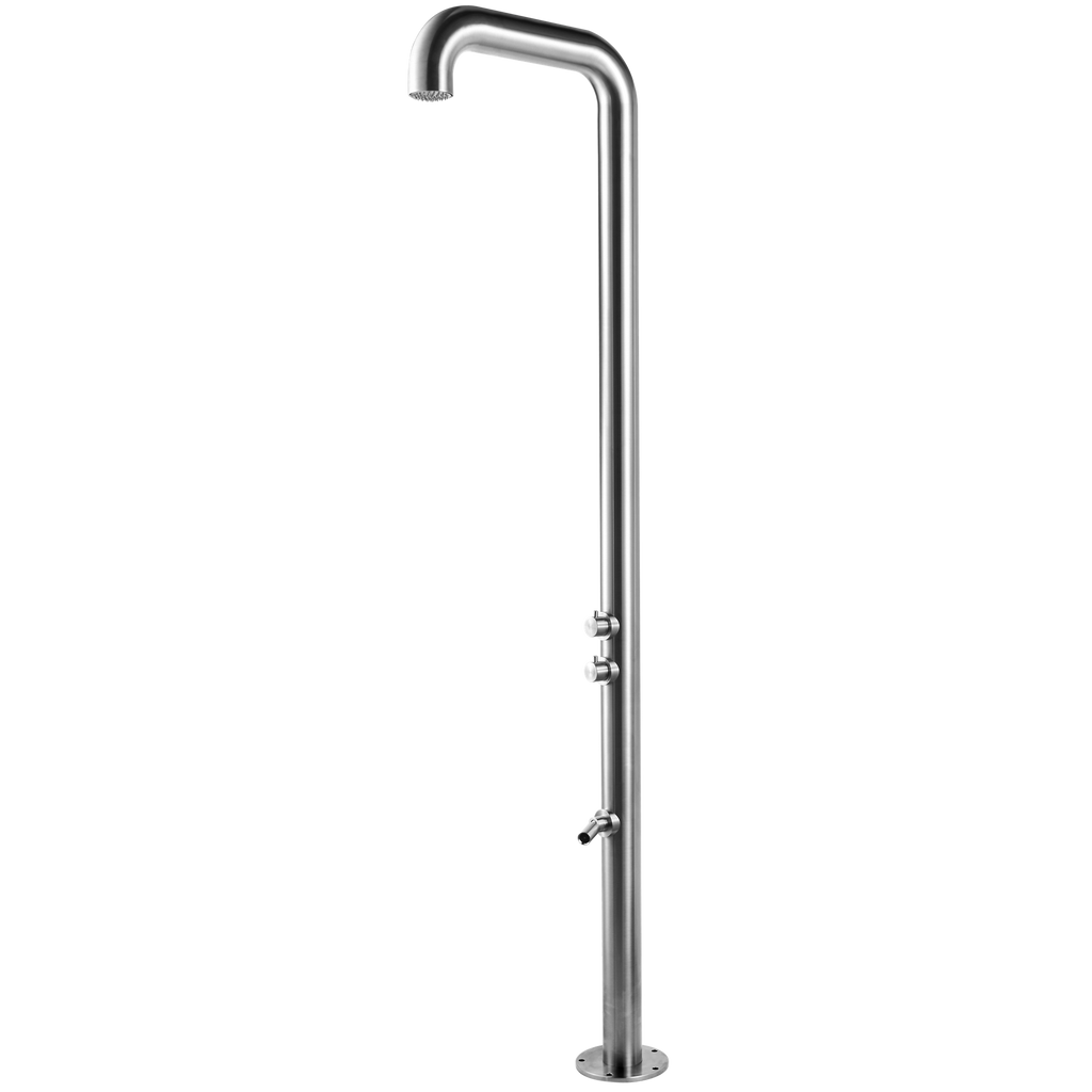 “Nautilus” 316 Stainless Steel Freestanding Outdoor or Indoor Shower