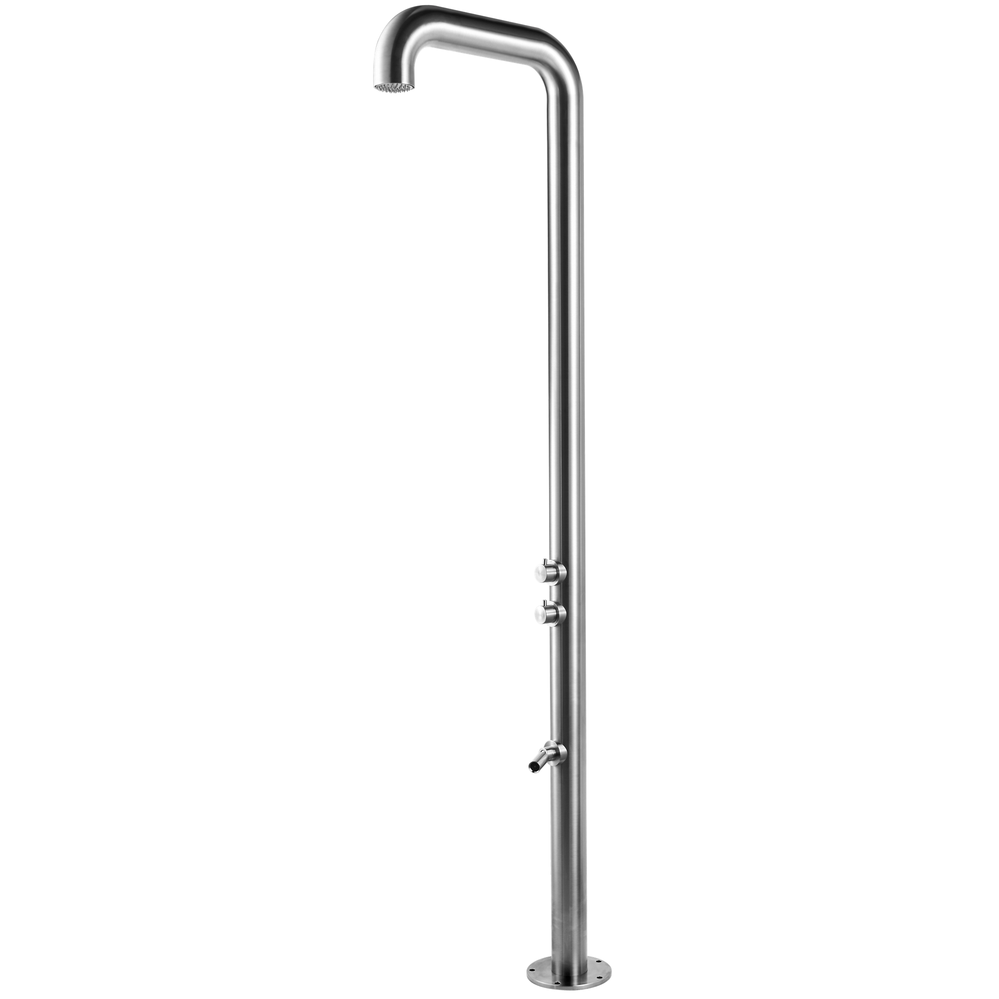 “Nautilus” 316 Stainless Steel Freestanding Outdoor or Indoor Shower