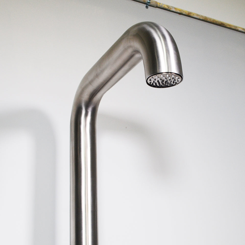“Nautilus” 316 Stainless Steel Freestanding Outdoor or Indoor Shower