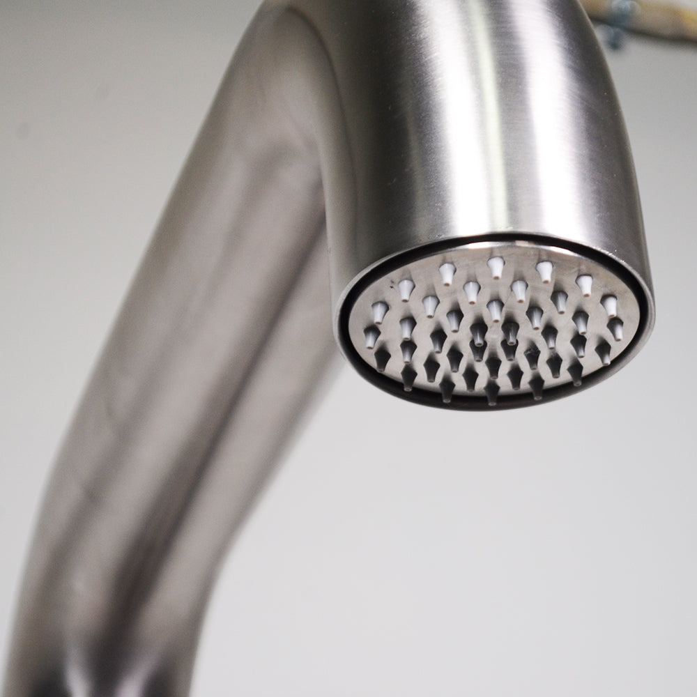 “Nautilus” 316 Stainless Steel Freestanding Outdoor or Indoor Shower