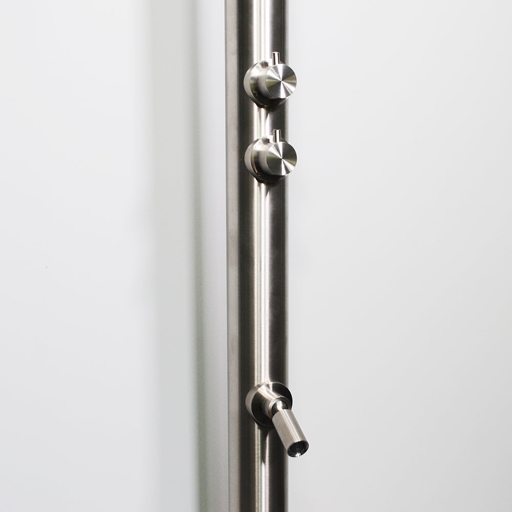 “Nautilus” 316 Stainless Steel Freestanding Outdoor or Indoor Shower