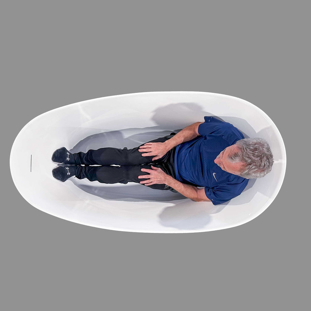“SanSiro Antium 59EAirSpa” Heated Air Jetted with Water Heater 59" Freestanding Acrylic Tub