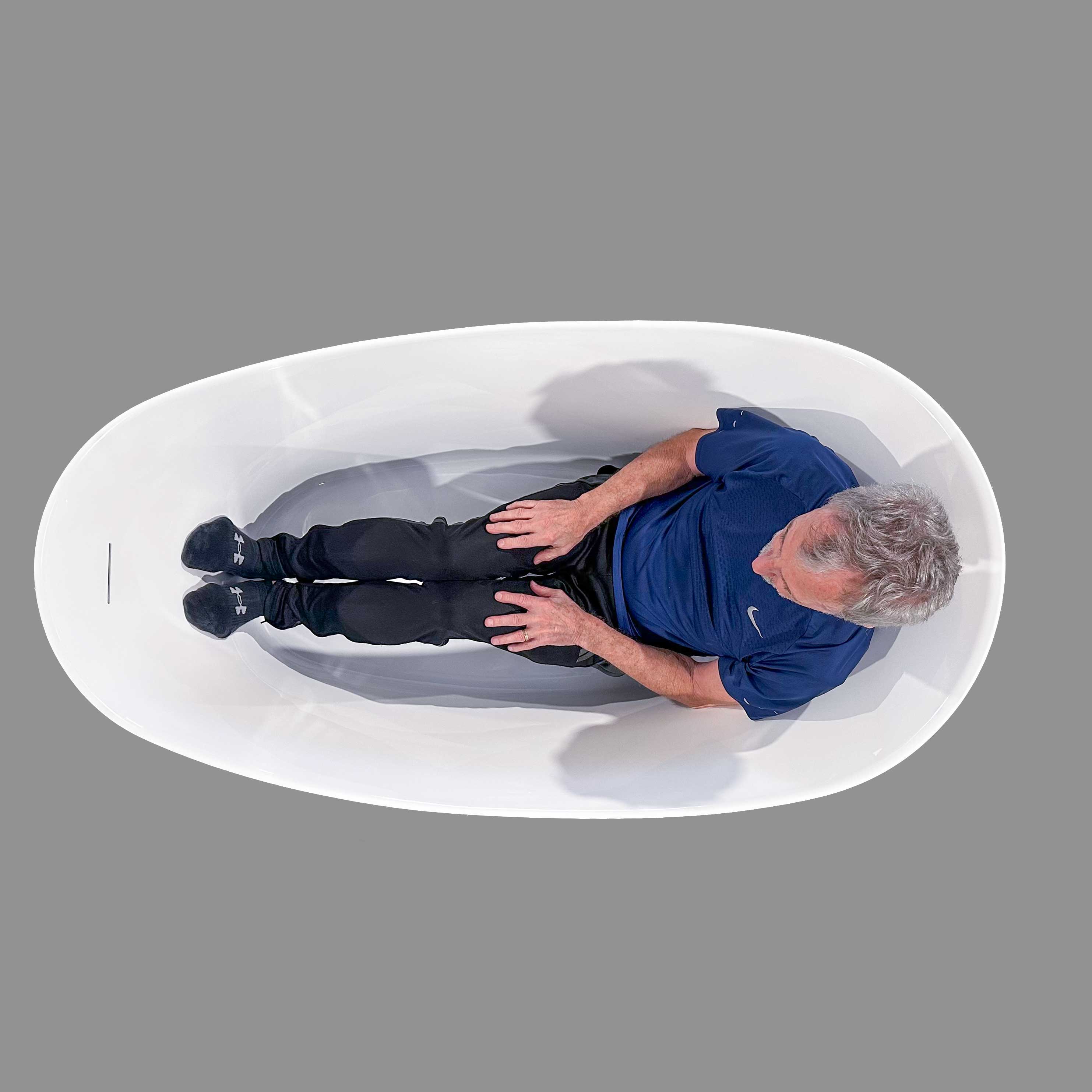 “SanSiro Antium 59EAirSpa” Heated Air Jetted with Water Heater 59" Freestanding Acrylic Tub