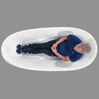 “SanSiro Antium 67EAJ” Heated Air Jetted 67" Freestanding Acrylic Tub