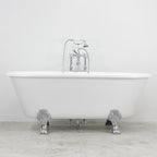 “HLDB67FPK All Inclusive” 67" Hotel Collection  Heavy Duty Double Skin Acrylic Double Ended Clawfoot Tub and Faucet Package