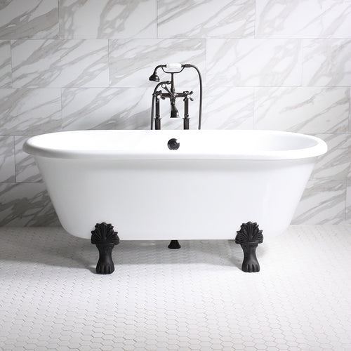 Clawfoot Tub - CoreAcryl™ Double Ended HL-NileCLWH67 67"x30"