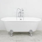 “HLDB67FPK All Inclusive” 67" Hotel Collection  Heavy Duty Double Skin Acrylic Double Ended Clawfoot Tub and Faucet Package