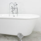 “HLDB67FPK All Inclusive” 67" Hotel Collection  Heavy Duty Double Skin Acrylic Double Ended Clawfoot Tub and Faucet Package