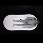 “SanSiro Calypso-Air67SKWH Heated Air Jetted” 67" French Bateau Skirted Tub