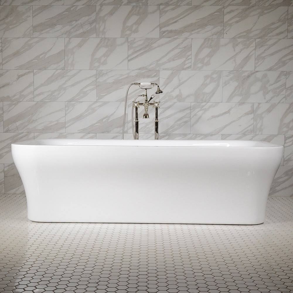 79" x 40" Air Jetted Water Heated Tub “SanSiro Eclipse 79CAirSpa” Reinforced Acrylic