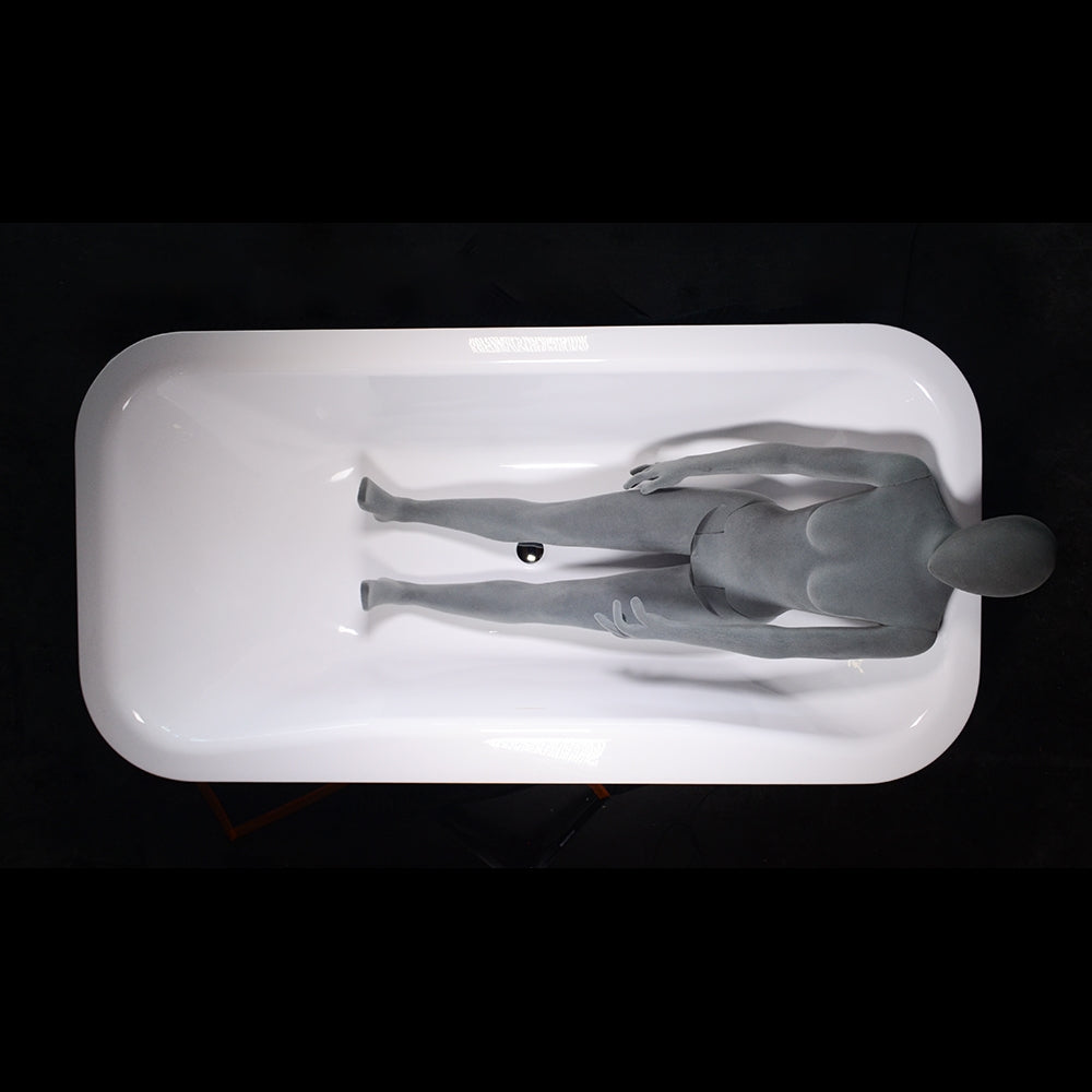 79" x 40" Air Jetted Water Heated Tub “SanSiro Eclipse 79CAirSpa” Reinforced Acrylic