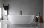 “SanSiro Aquino 63CAJ Heated Air Jetted” 63 x 32 inch Center Drain Freestanding Acrylic Bathtub