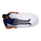 “SanSiro Aquino 67CAJ Heated Air Jetted” 67 x 32 inch Center Drain Freestanding Acrylic Bathtub