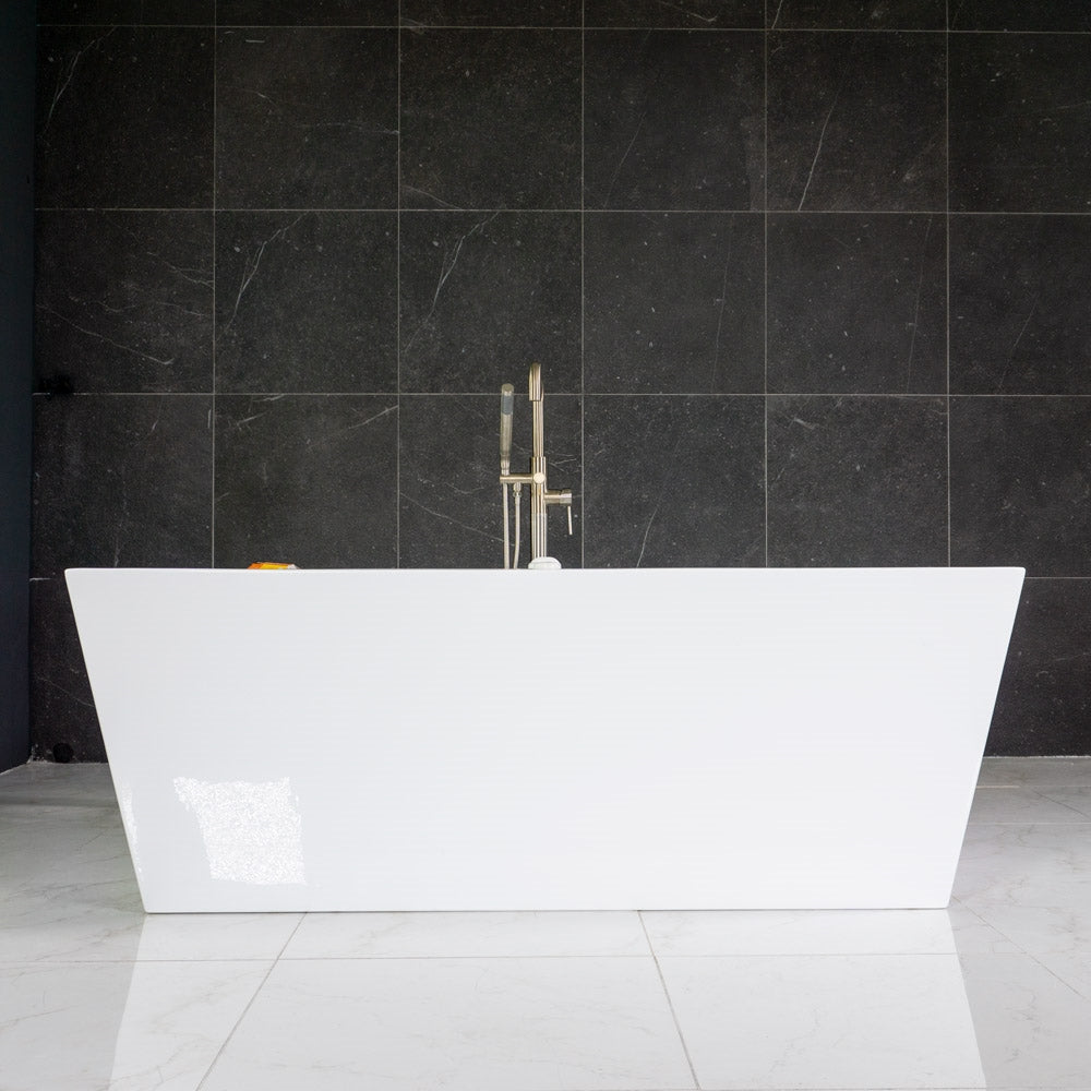 “SanSiro Asti59CHS” 59 x 34 inch Zone Power “Water and Air Jetted” Hydro-Spa Freestanding Bathtub