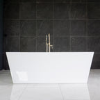 “SanSiro Asti 67CAJ Heated Air Jetted” 67 x 34 inch Center Drain Freestanding Acrylic Bathtub