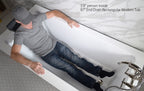 “SanSiro Asti 67EAJ Heated Air Jetted” 67 x 34 inch End Drain Freestanding Acrylic Bathtub