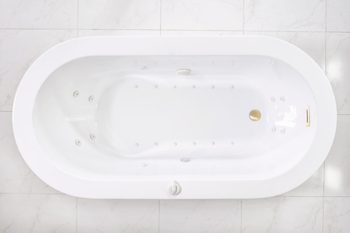 Jetted Freestanding Tub – Augusta67EHS 67 x 34 inch End Drain