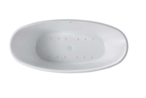 59" x 31" Air Jetted Tub “SanSiro Genoa 59CAJ” Reinforced Acrylic