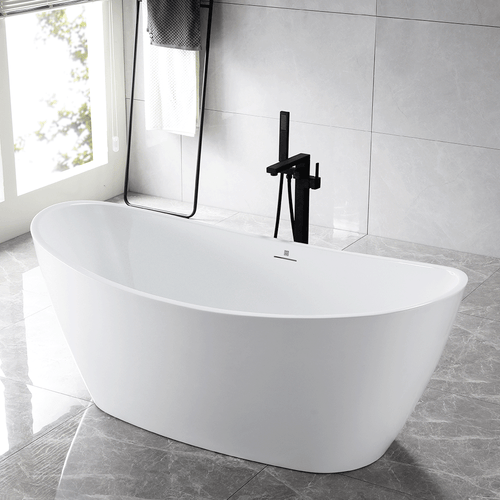 ヒランヤ　プラーナAQM　メノウ製（風呂用） Air Jetted Freestanding Bathtub – Genoa67CAJ 67 x 32 inch Center