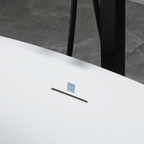 “SanSiro Lorium 65CAJ Heated Air Jetted” 65 x 36 inch Center Drain Freestanding Acrylic Bathtub