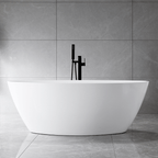 “SanSiro Lorium 65CAJ Heated Air Jetted” 65 x 36 inch Center Drain Freestanding Acrylic Bathtub