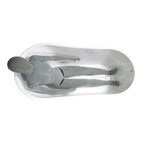 “SanSiro Roma 59EAJ Heated Air Jetted” 59 x 29.5 inch End Drain Freestanding Acrylic Bathtub