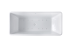 “SanSiro Sandava 67CAJ Heated Air Jetted” 67 x 29.5 inch Center Drain Freestanding Acrylic Bathtub