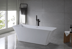 “SanSiro Sandava 67CAJ Heated Air Jetted” 67 x 29.5 inch Center Drain Freestanding Acrylic Bathtub