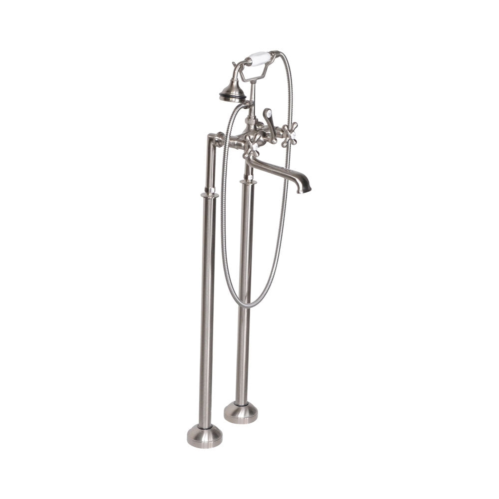 “Victoriana Freestanding Tub Faucet” in Brushed Nickel